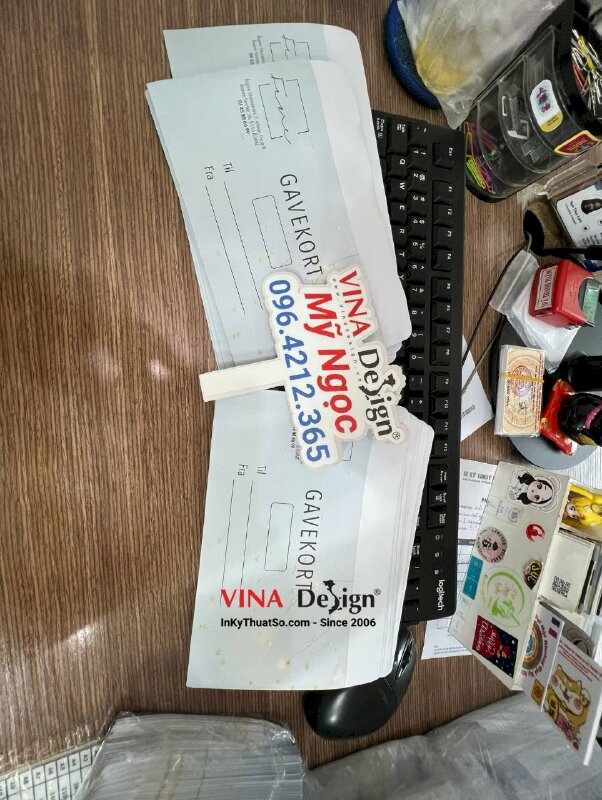 In phong bì 12x22, in phong bì tiếng Đan Mạch, hàng gửi đi nước ngoài từ TPHCM - VND368