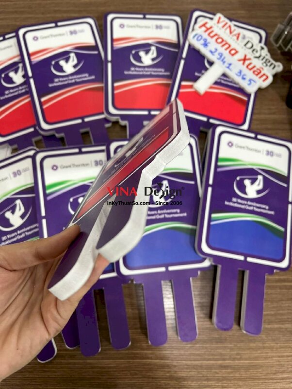 In tag cắm, bảng cắm formex 2 mặt, in bồi formex bảng thông tin sự kiện golf - VND377