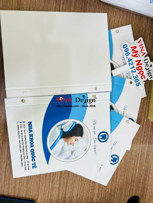 In menu nha khoa, in cuốn menu dịch vụ niềng răng - VND407