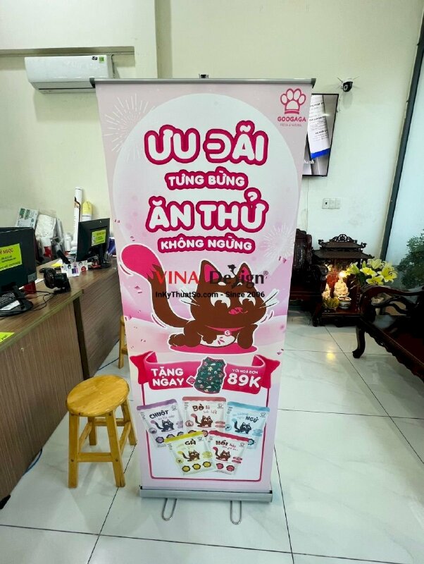 In poster ưu đãi khuyến mãi cho nhãn hàng pate cho mèo - VND434
