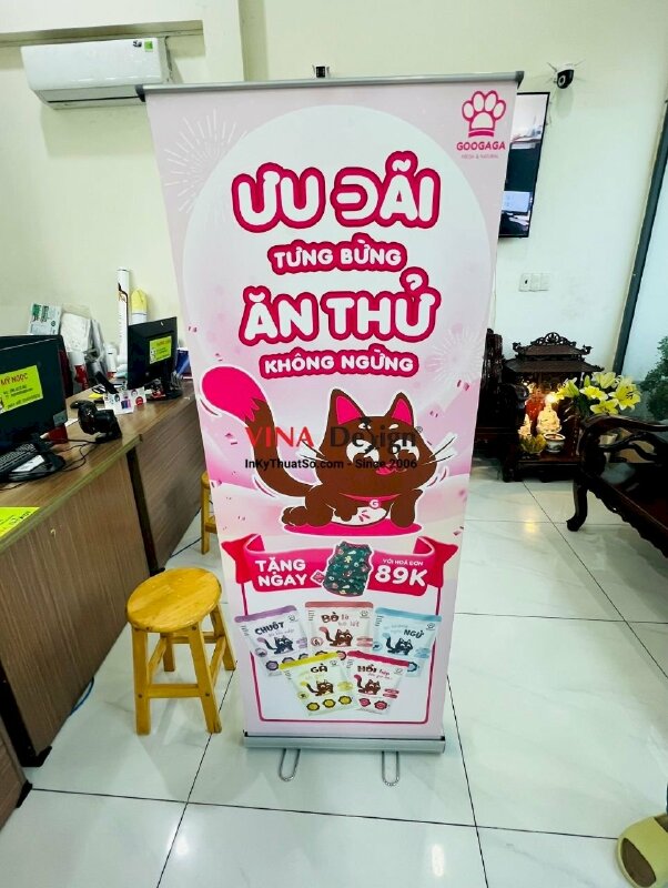 In poster ưu đãi khuyến mãi cho nhãn hàng pate cho mèo - VND434