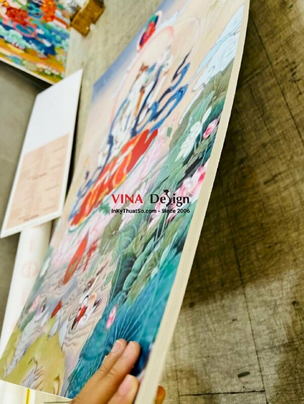 In tranh Phật Giáo, in formex tranh Vajrasattva Đức Kim Cương Tát Đỏa Dorje Sempa - VND409