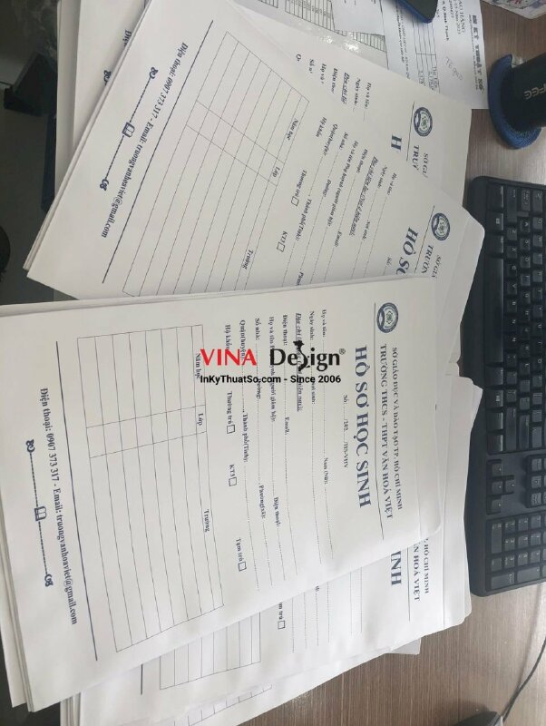 In bìa hồ sơ học sinh - VND01