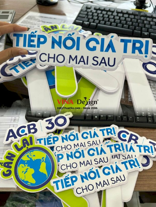 In hashtag cầm tay sự kiện ngân hàng - VND21