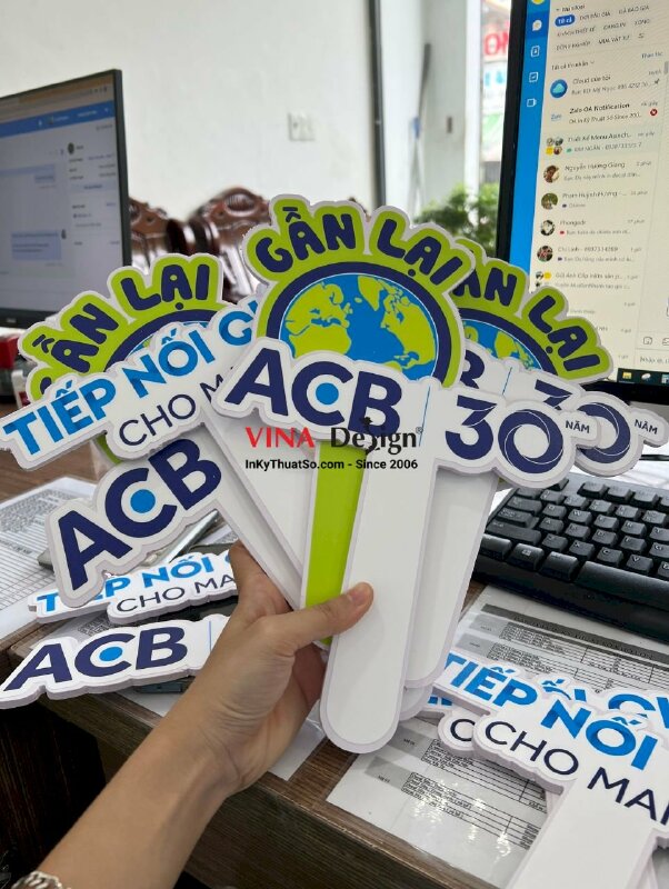 In hashtag cầm tay sự kiện ngân hàng - VND21