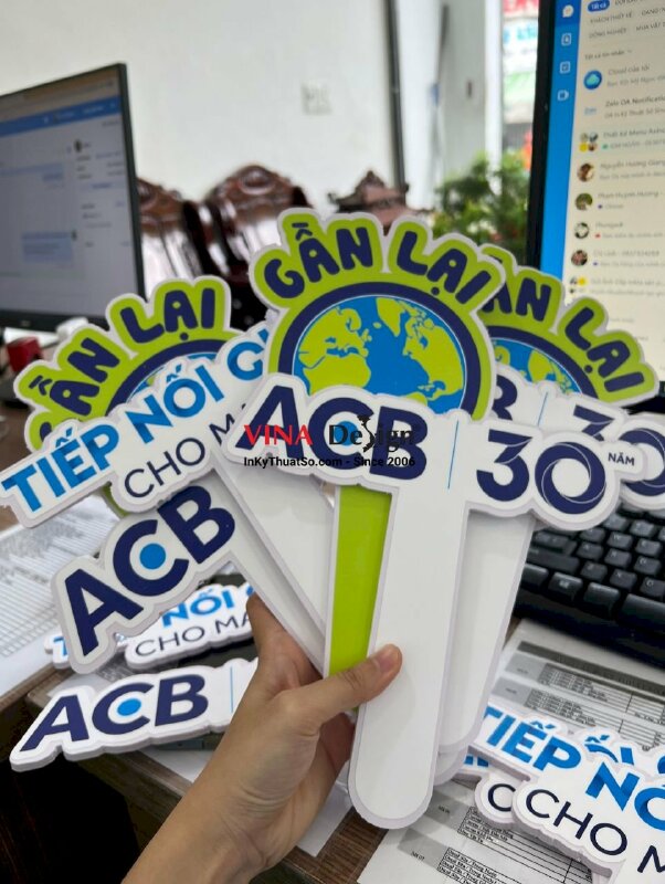 In hashtag cầm tay sự kiện ngân hàng - VND21