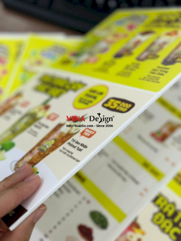 In menu dán gói quán trà sữa - VND59