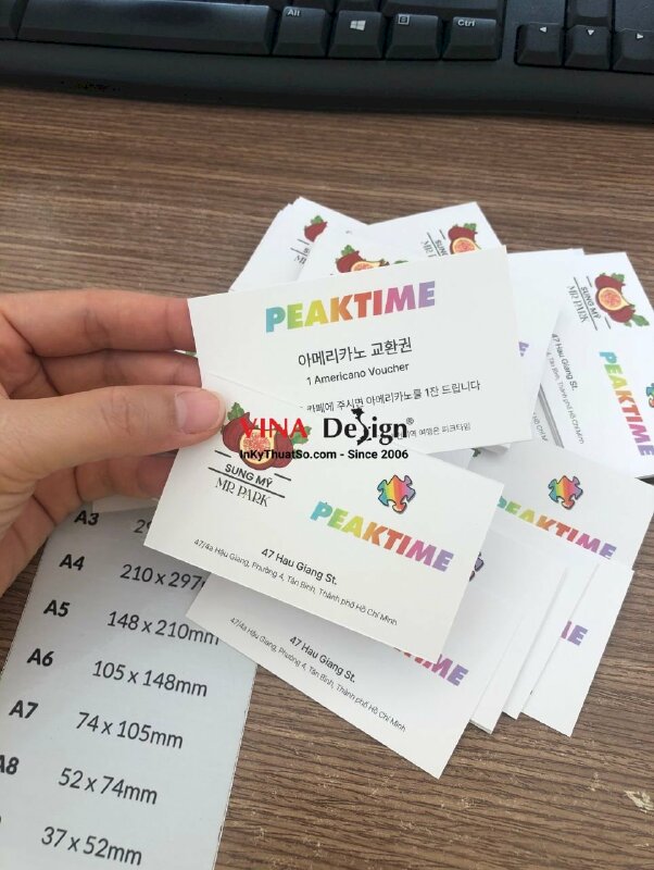 In name card offset song ngữ Việt - Hàn - VND79