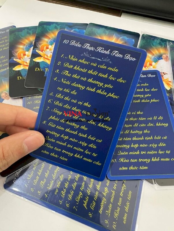 In thẻ bài Phật giáo - VND34