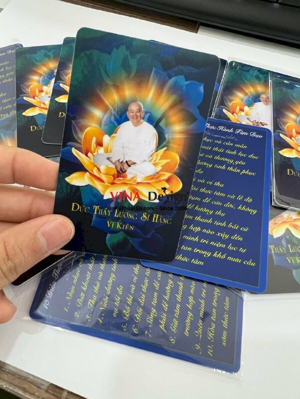 In thẻ bài Phật giáo - VND34