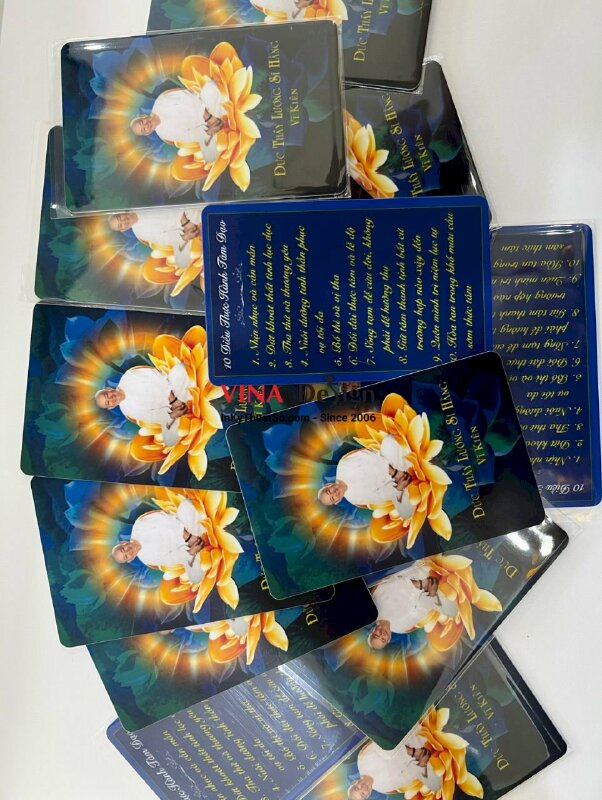 In thẻ bài Phật giáo - VND34