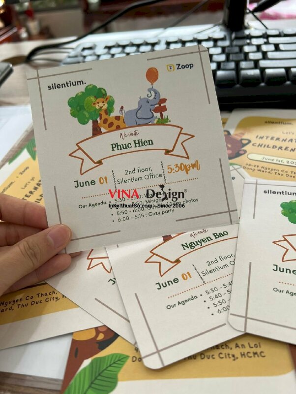 In thiệp mời sự kiện (tiếng Anh) - VND07