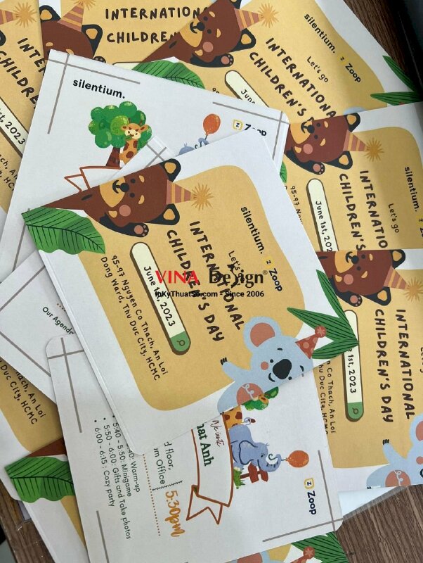 In thiệp mời sự kiện (tiếng Anh) - VND07