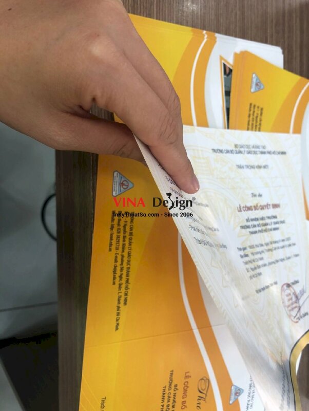 In thư mời theo yêu cầu - VND04