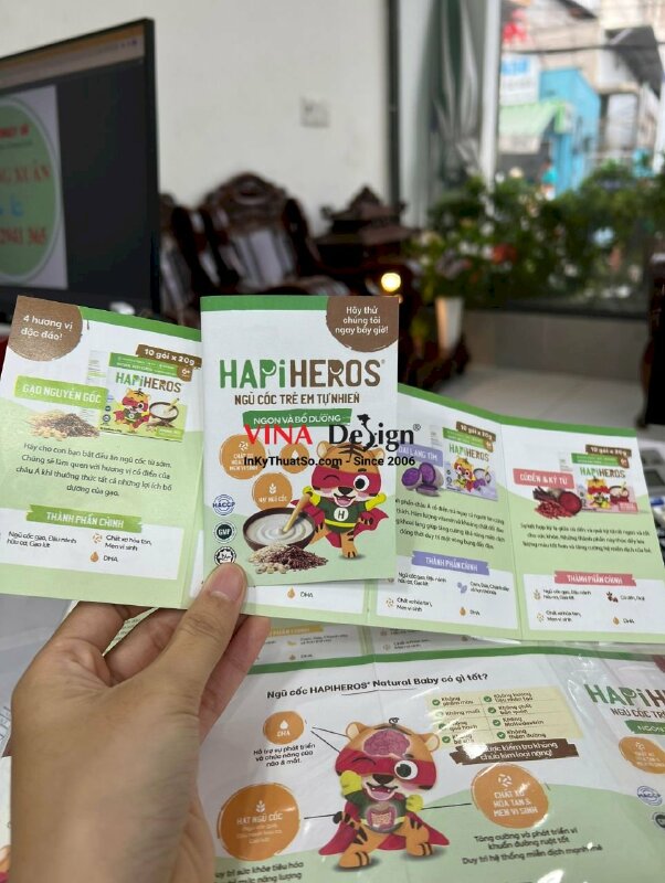 In tờ rơi gấp 4, brochure gấp 4 - VND32