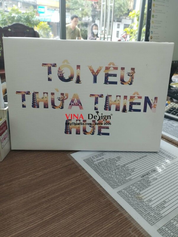 In tranh Canvas đóng khung theo yêu cầu - VND11