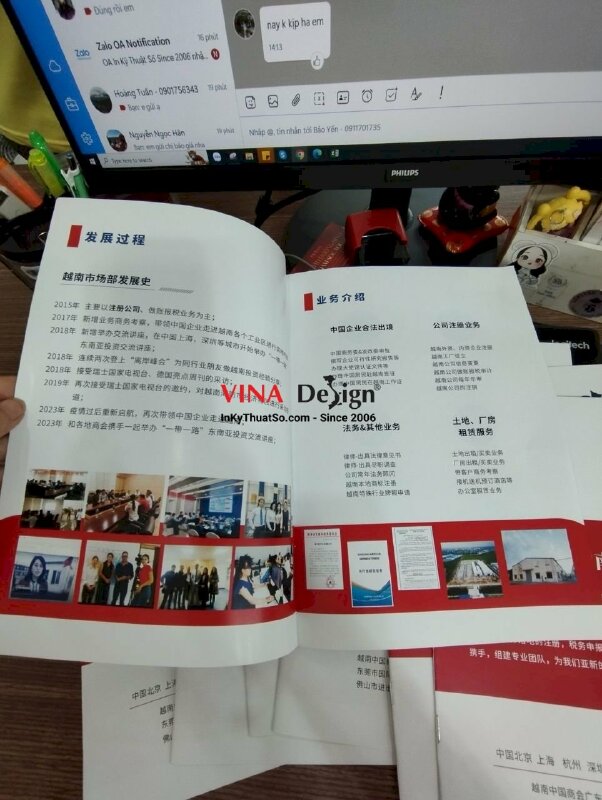 In catalogue tiếng Trung, in catalogue A4 giá rẻ - VND269