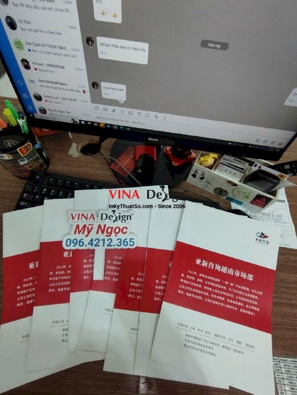 In catalogue tiếng Trung, in catalogue A4 giá rẻ - VND269