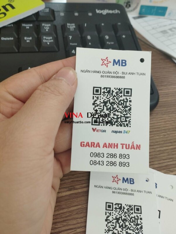 In phiếu nhắc thay dầu ô tô cho gara sữa chữa bảo dưỡng xe hơi - VND333