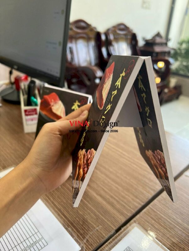 In standee mini để bàn giới thiệu món ăn Nhật Bản (tiếng Nhật) - VND139