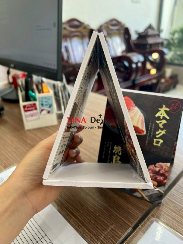 In standee mini để bàn giới thiệu món ăn Nhật Bản (tiếng Nhật) - VND139