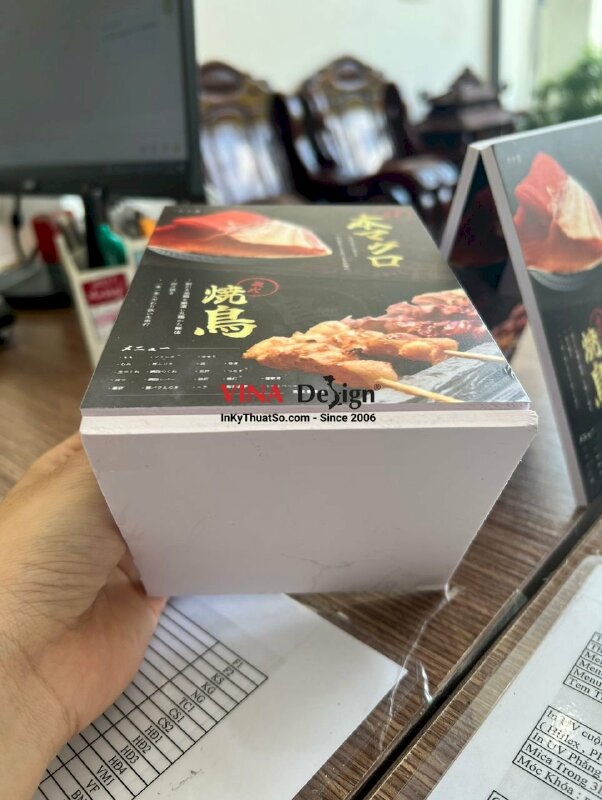 In standee mini để bàn giới thiệu món ăn Nhật Bản (tiếng Nhật) - VND139