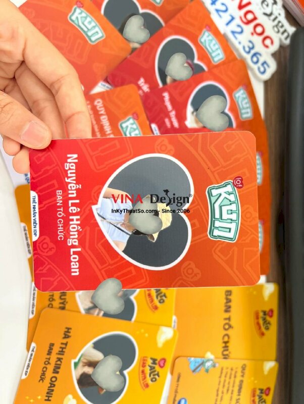 In thẻ nhựa ban tổ chức sự kiện công ty - VND342