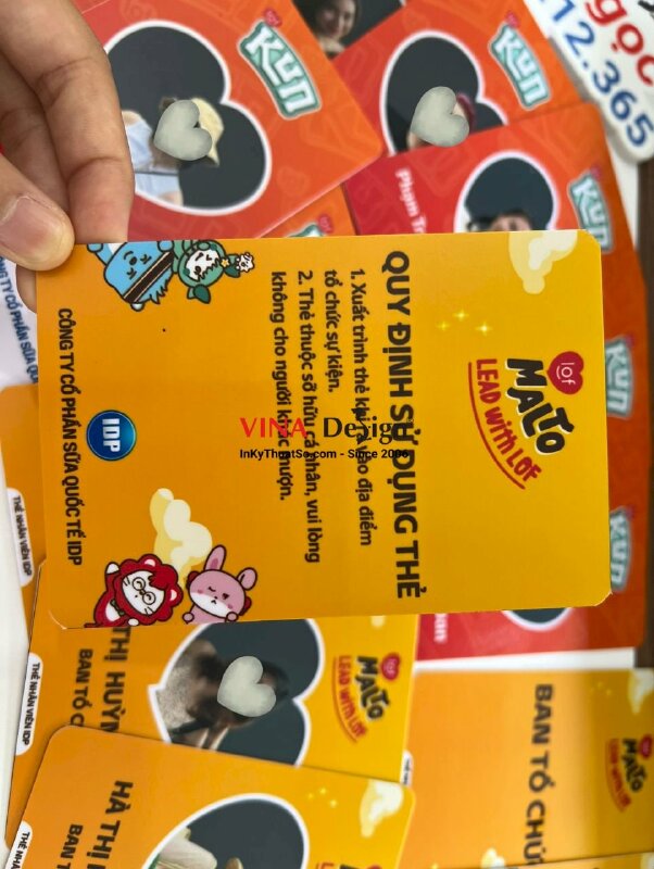 In thẻ nhựa ban tổ chức sự kiện công ty - VND342