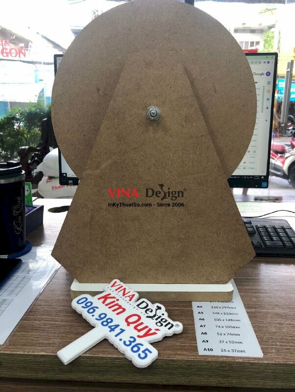 In vòng quay may mắn để bàn - VND222