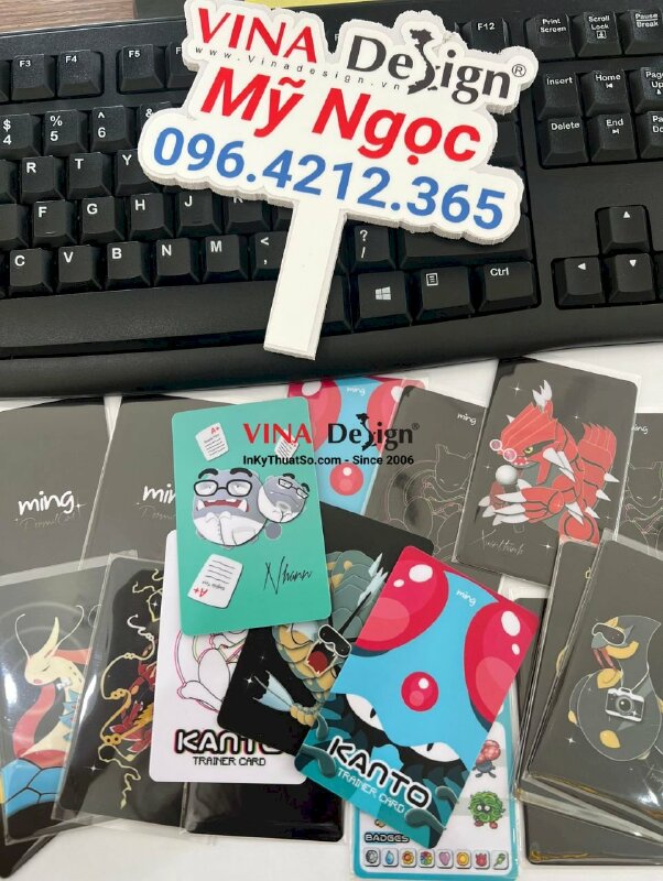 In card Pokemon trainer game PVC 2 mặt - VND196