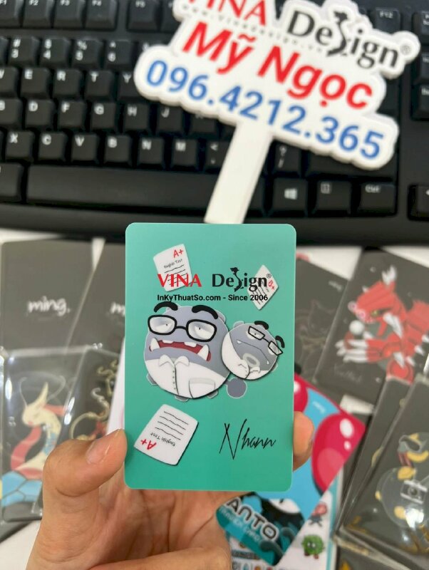In card Pokemon trainer game PVC 2 mặt - VND196