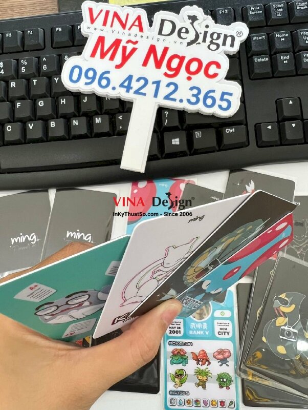 In card Pokemon trainer game PVC 2 mặt - VND196