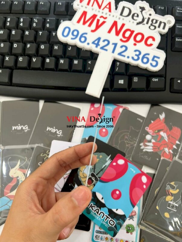 In card Pokemon trainer game PVC 2 mặt - VND196