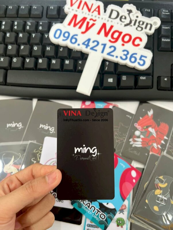 In card Pokemon trainer game PVC 2 mặt - VND196