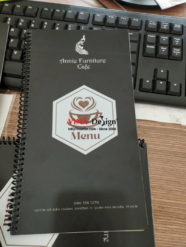 In menu gọi món đồ ăn thức uống Showroom Furniture Cafe - VND144