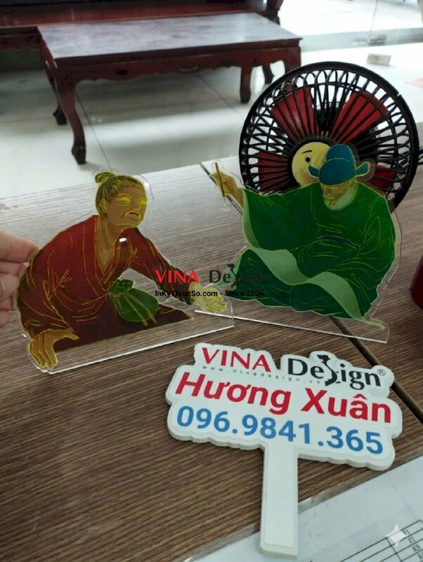In standee mica trong 3li nhân vật cổ trang, in UV trên mica tại TPHCM - VND254