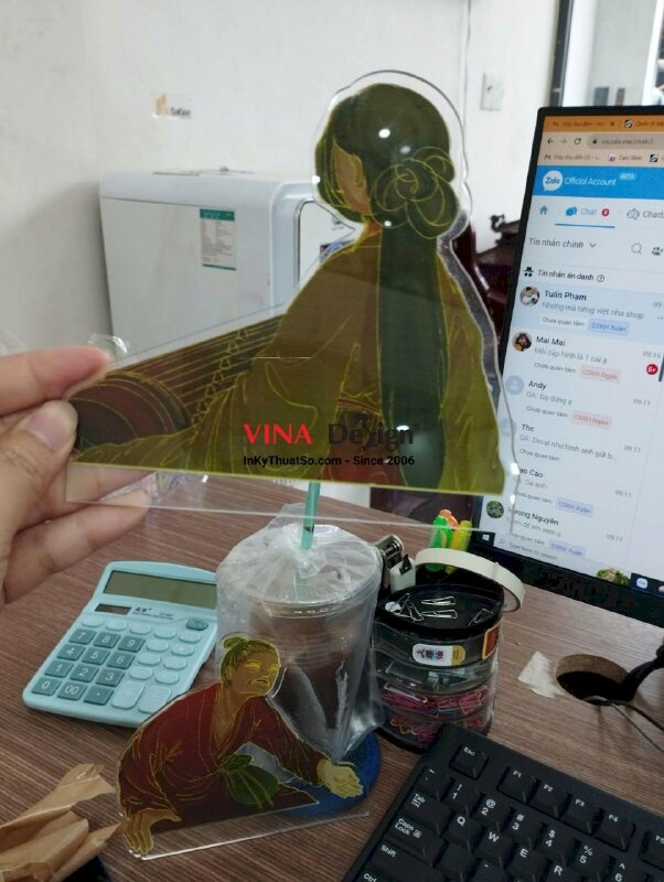 In standee mica trong 3li nhân vật cổ trang, in UV trên mica tại TPHCM - VND254