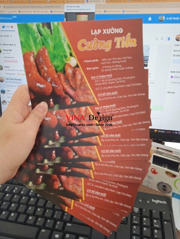 In tem lạp xưởng, in nhãn lạp xưởng, in tem nhãn thực phẩm - VND374