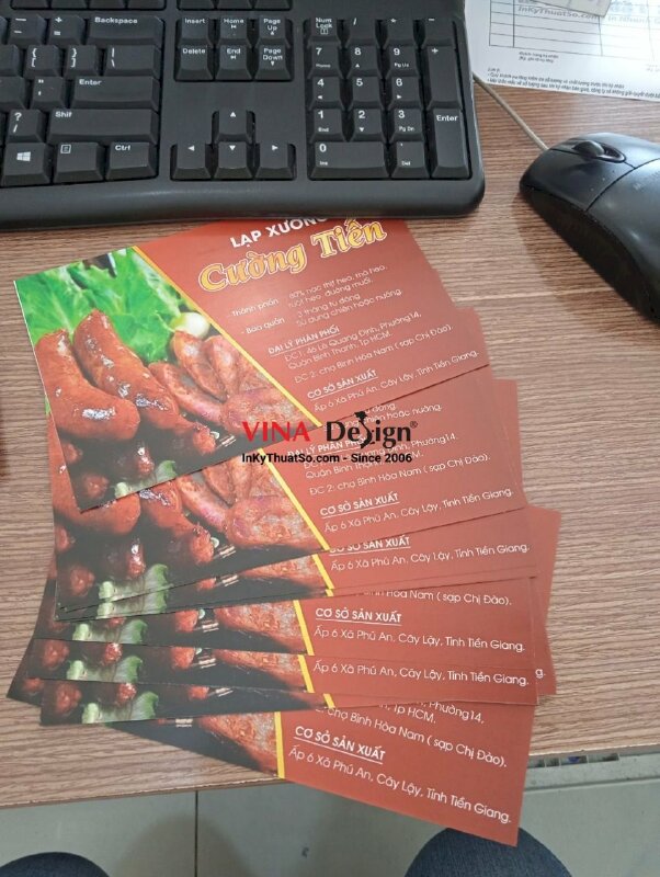 In tem lạp xưởng, in nhãn lạp xưởng, in tem nhãn thực phẩm - VND374