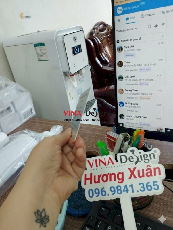 In tem nhãn kim loại, tem mác máy công nghiệp - VND235