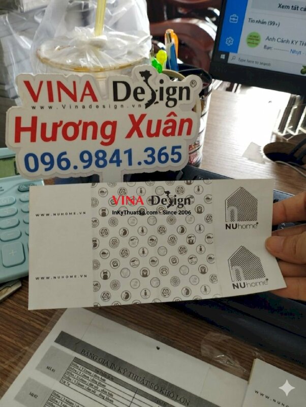 In tờ rơi gấp 4 làm tờ hướng dẫn sử dụng sản phẩm - VND209