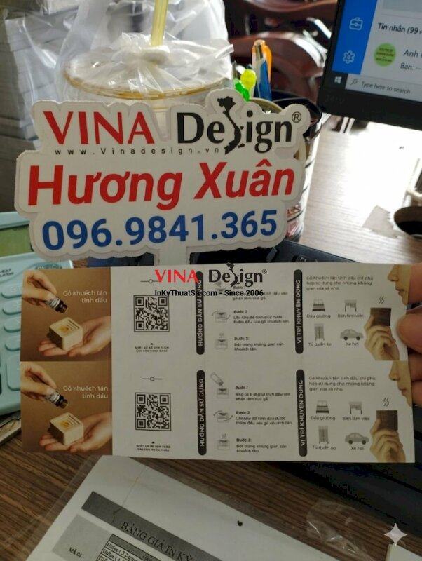 In tờ rơi gấp 4 làm tờ hướng dẫn sử dụng sản phẩm - VND209