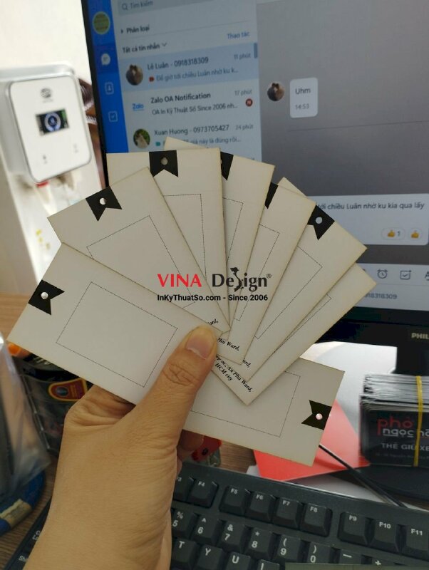 In tag treo chăn ga gối đệm - VND106