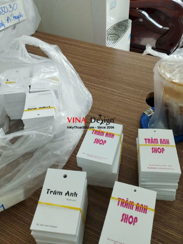In tag giấy quần áo cho shop thời trang - VND135