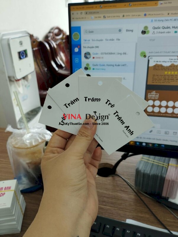 In tag giấy quần áo cho shop thời trang - VND135