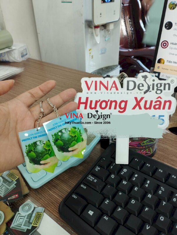 Móc khóa in logo công ty, sản phẩm công ty - VND170