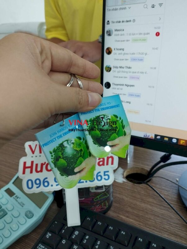 Móc khóa in logo công ty, sản phẩm công ty - VND170