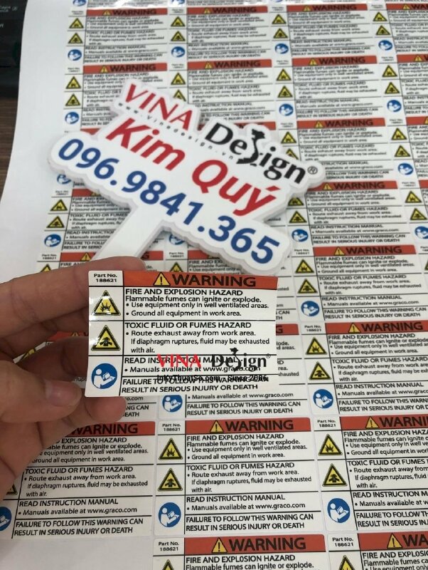 In tem PP warning cảnh báo - VND173