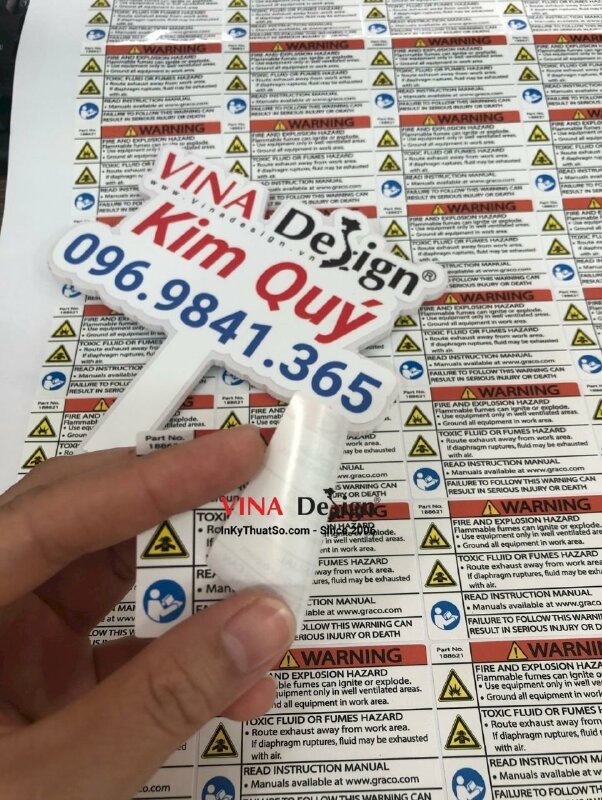 In tem PP warning cảnh báo - VND173