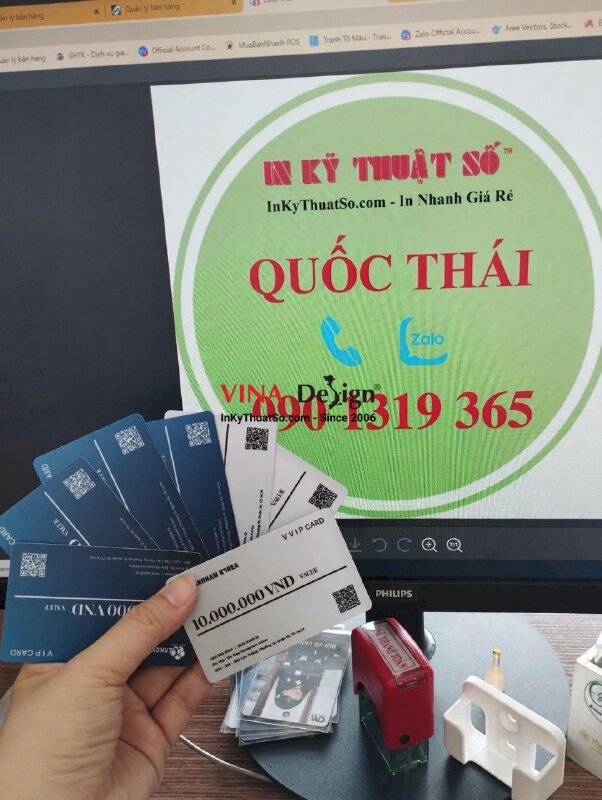 In thẻ VIP Card thẩm mỹ viện Hàn Quốc - VND47